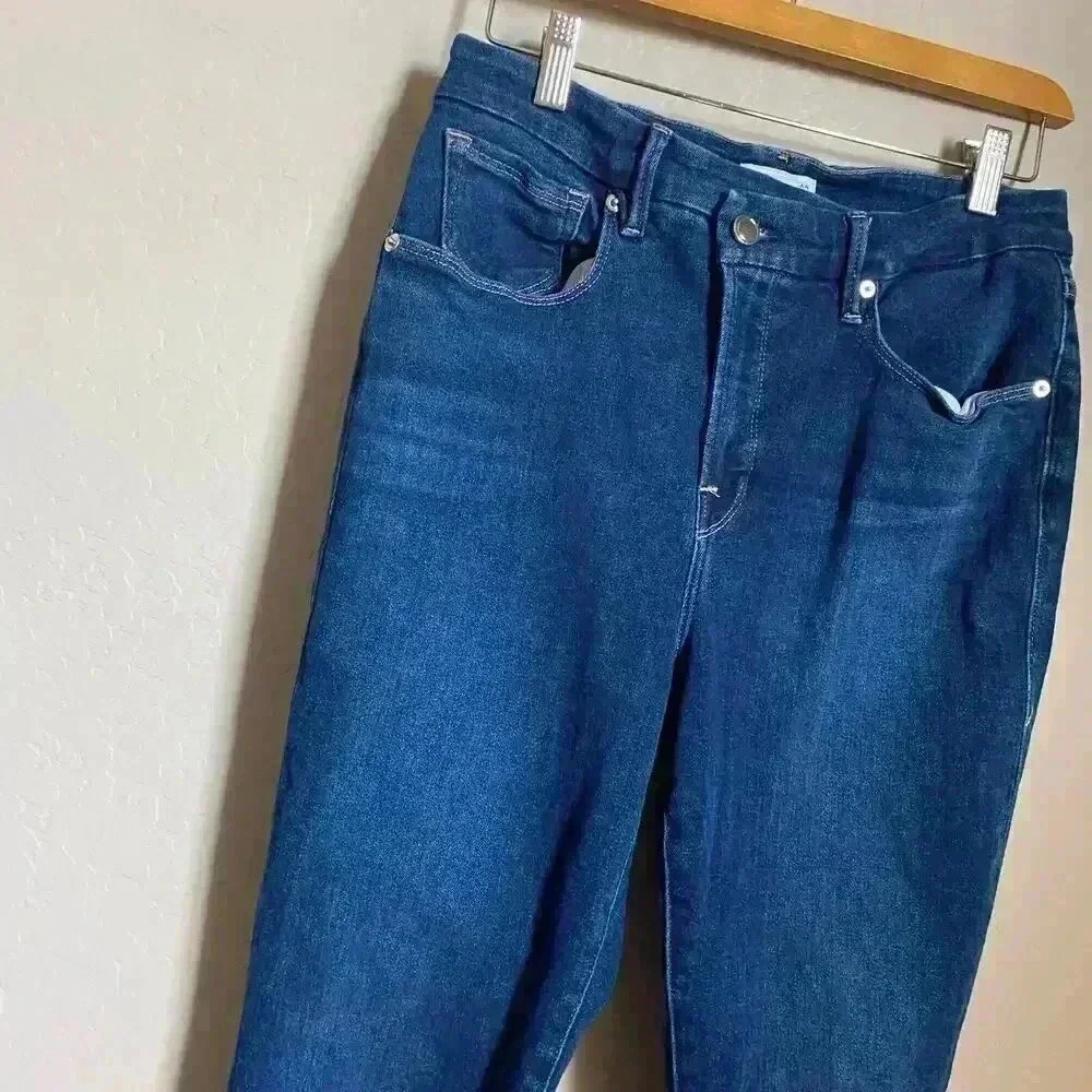 Good American‎ Good Legs Crossover High Waist Ankle Skinny Jeans